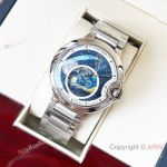 High Quality Replica CARTIER Different Colors Stainless Steel/Genuine Leather Strap Different Colors Face Dial Different Colors Stainless Steel Case Watch 44mm